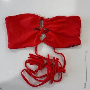Acacia Red Bandeau Strappy Top (S)